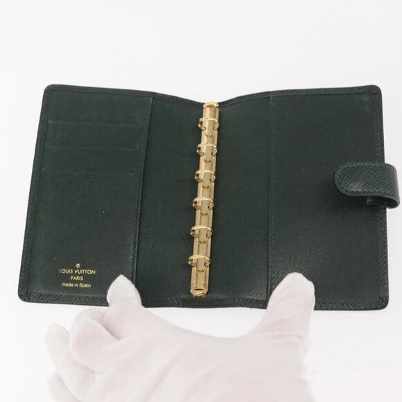 LOUIS VUITTON Taiga Agenda PM Day Planner Cover Epicea R20424 LV Auth bs29187 - Picture 8 of 16